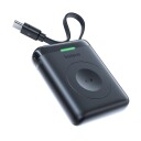 Baseus EnerFill FW11 Powerbank for Apple Watch med Innebygd USB-C Kabel Svart