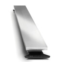 Unidrain HighLine Colour Panel rist, 1000 mm, Håndpolert stål (krom)
