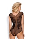 Obsessive Teddy med svarte blonder      - Svart - XL/2XL