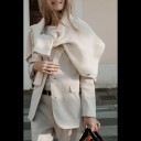 Halima Blazer Sand S Linen blazer
