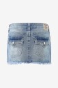 True Religion   Denim skjørt Lurex Crystal Sadie Mini Skirt Flap_   Blå