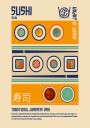 Sushi Japanese Food Print Plakat Plakat / 21x30cm
