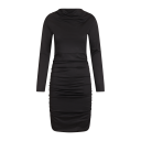 Clio Dress Black S Gathered short dress