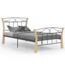 vidaXL Sengeramme svart metall 100x200 cm