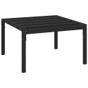 vidaXL Hagesalongbord svart 60x60x35 cm stål