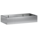 vidaXL Støttemur 6 stk. 200 x 100 x 40 cm Galvanisert stål Sølv