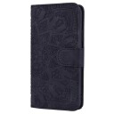 Mandala Series Samsung Galaxy A50 Lommebok-deksel Svart
