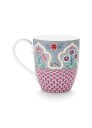 Pip Studio Krus XL 450ml Blomster Fest Kamskjell Deco Lyseblå