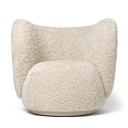 Ferm Living Rico Lounge Lenestol Sheepskin   Moonlight