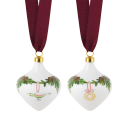 Royal Copenhagen Stjerneriflet Jul ornament 8,5 cm 2 stk