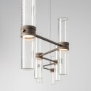 Zephyr Linear App LED pendel bronse Lengde 160 cm   Artemide   Stue   Design   Aluminium   Med flere lyskilder