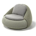 Dedon ATOLO loungestol C3A verdraut onyx 0228 pine silver 0229