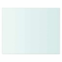 vidaXL Hyllepanel klart glass 20x25 cm