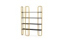 Pemu Bokhylle 125x28 cm Svart/Gull   Hanah Home