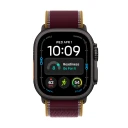 Apple Watch Ultra 4 49mm Smartklokke med LTE, Svart Titan og Burgunder Trail Loop M/L