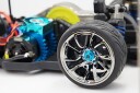 Yeah Racing SPEC T MS WHEEL OFFSET 3 SILVER W/TIRE 4PCS FOR 1/10