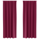  Gardiner med gardiner 2 pcs Vinrød Polyester