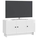  TV skap Høgglans hvit 99 x 34,5 x 50 cm Konstruert tre