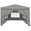 vidaXL Partytelt 900 x 300 x 255 cm Lysegrå PE og stål
