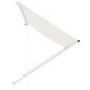 vidaXL Uttrekkbar markise 200x150 cm kremhvit
