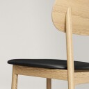Decotique Elephant Stol Naturlig Eik / Sort Skinn