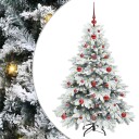  Kunstig juletre med 150 LED med stativ grønn 120 cm PE og PVC