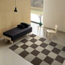 Ullteppe   Scacco svart/beige Størrelse: 240 x 340 cm