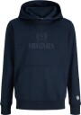 Jack & Jones Jorfrederiksberg Monogram Sweat Hood Jn   Navy   152
