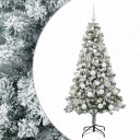 vidaXL Kunstig juletre med kuler 120 cm 150 LED-lys Varmhvit