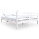 Sengeramme hvit heltre 160x200 cm