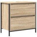  Baderomsservantskap med skuffer sonoma eik 60x34,5x60 cm