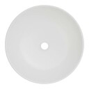 Lavabo Solid Surface servant, Ø45 cm, hvit