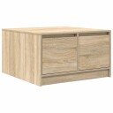  Salongbord med skuffer sonoma eik 70,5x70x40 cm