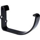 Plastmo brakett jern - halvrund 12" svart