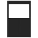 Highboard svart 63x33x100 cm konstruert tre