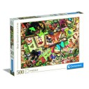 Clementoni Puslespill 500 Brikker Sommerfuglesamler