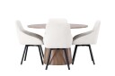 Venture Design Lanzo & Rosie spisegruppe Beige/natur 4 stoler & bord 120 cm