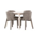 Spisegruppe Venture Home Flora Ø120 cm med 4st Astoria Spisestoler