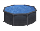 Swim & Fun rundt basseng sort Ø350 x 120 cm KIT350GF