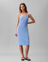 Calvin Klein Jeans Sl Baby Rib Woven Label Square N Blue XS