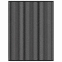  Dørmatte Stripete Svart og Grå 80 x 120 cm Polypropylen og PVC