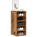  Skoskap 2 stk gammelt tre 32x35x70 cm konstruert tre 8721158440600