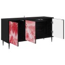 vidaXL TV skap AACHEN 102 x 33 x 51 cm Svart eik Konstruert tre