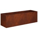 vidaXL Hageblomsterpotte Rusten 80 x 30 x 30 cm Cortenstål