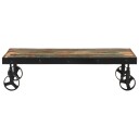  Salongbord med hjul gjenvunnet heltre 100x55x26 cm