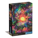 Clementoni Puslespill 500 Brikker Psychedelic Jungle