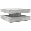  Salongbord 360 graders roterbart betonggrå 70x70x34,5 cm