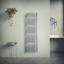 Nordhem Borgholm Håndkletørker 450x1640 mm, Vann/Strøm, Krom
