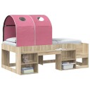 Vidaxl Sengtunnel For Barneseng 2 Stk. Rosa Polyester