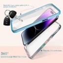 iPhone 14 Pro Max Ahastyle WE13 Hybriddeksel med 360 Beskyttelse fargerik bølge